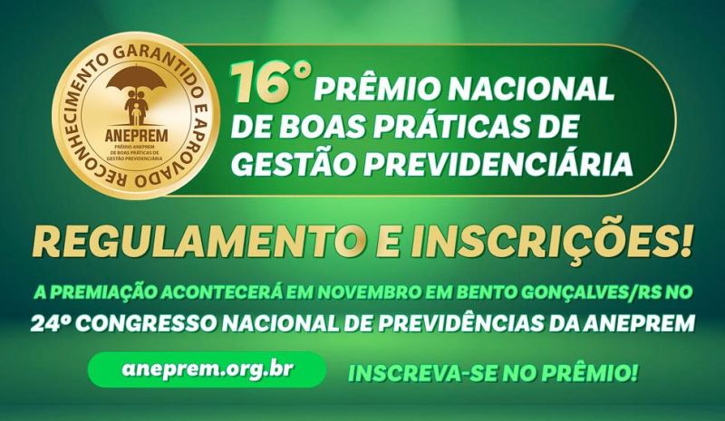 16º Prêmio ANEPREM – Regulamento e Inscrições Disponíveis
